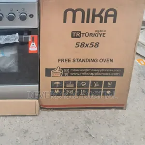 Silver Mika Standing Cooker 58 X 58 3 Gas + 1electric Hotplate