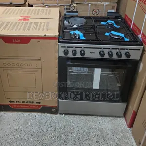 60*60 Von Cooker 3 Gas + 1 Electric Standing Cooker