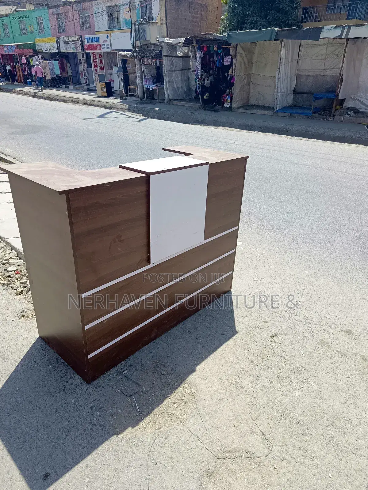 Modern Office Reception Desk