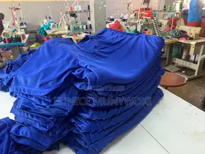 Royal Blue Polyester Tshirts Plain