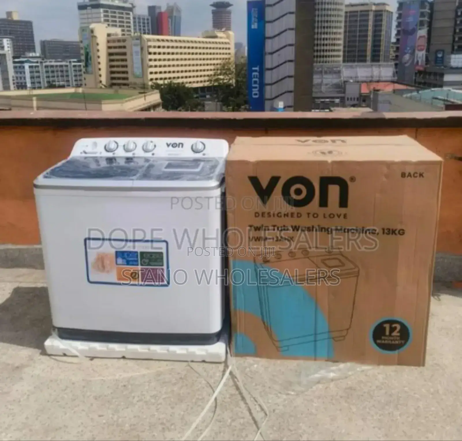 Digital Electric - Von 8kgs Washing Machine