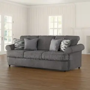 3 Seater Gray Sofa Set