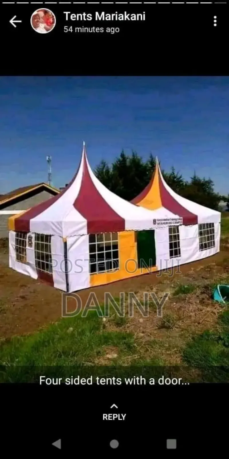 Tent for 100seater (Size 5mtrs by 10mtrs