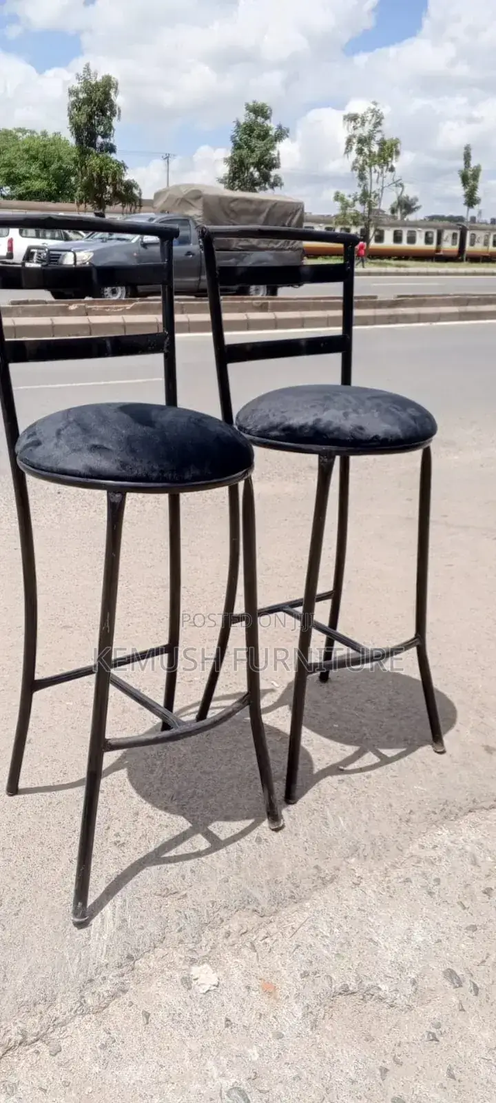 High Stools in Black