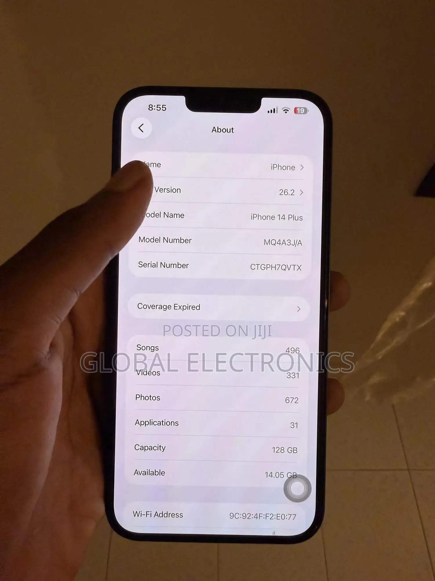 Apple iPhone 14 Plus 128 GB Black