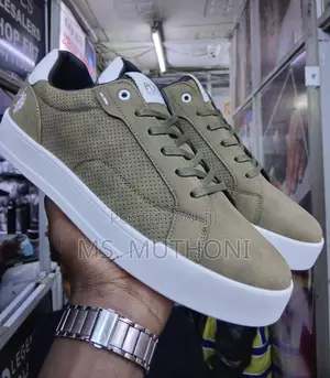 U.S. Polo Assn. Mustard Green Casual Men's Sneakers.