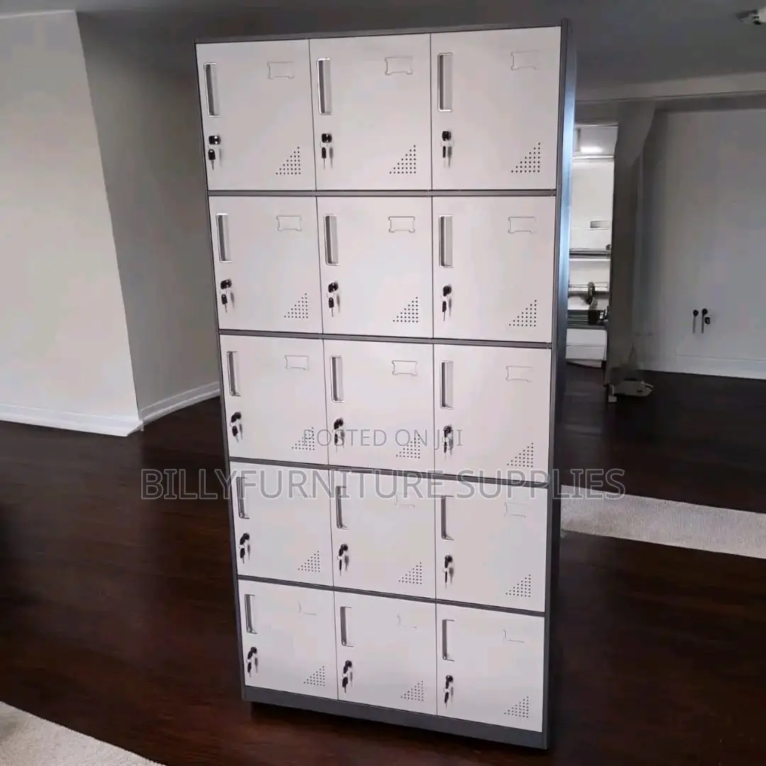 9 Locker Metallic File Cabinet