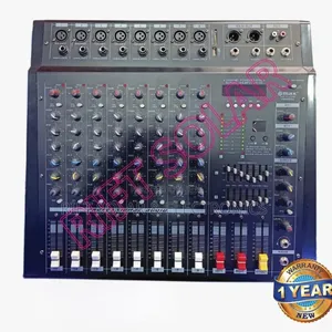 8 Channels Max Powered Mixer Usb Bluetooth Enabled 1000 Watts