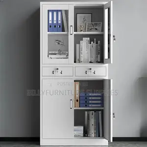 Metallic File Cabinet With Safe