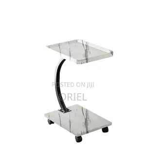 Side Table : Modern Marble C-Shaped Side Table