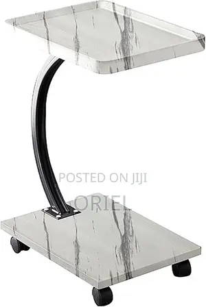 Side Table : Modern Marble C-Shaped Side Table