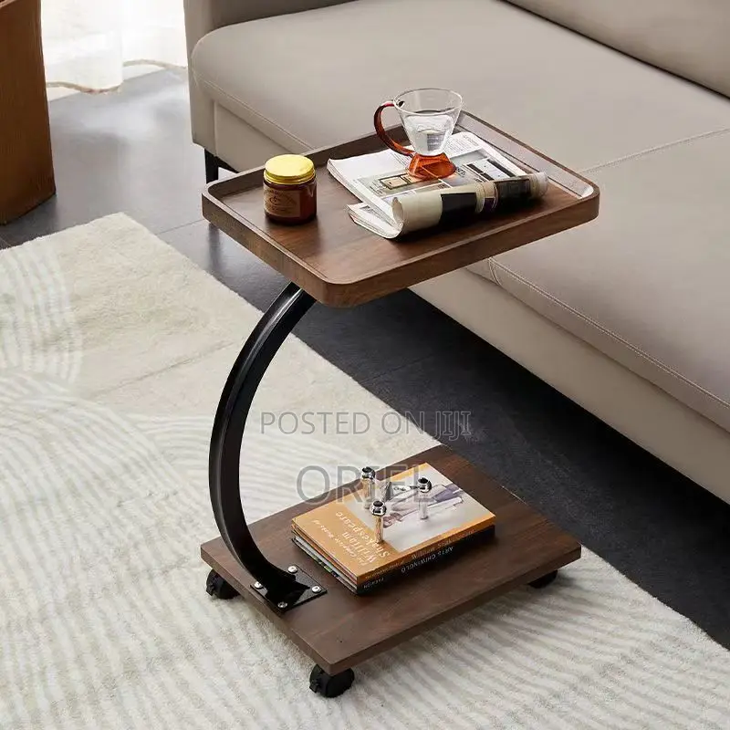 Side Table : Modern Marble C-Shaped Side Table