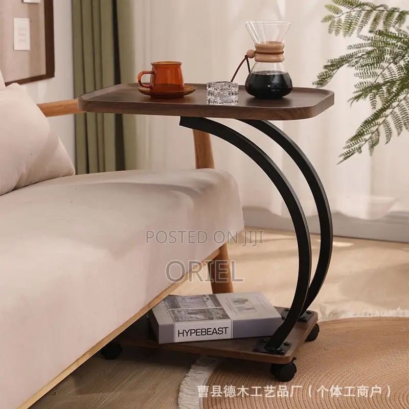Side Table : Modern Marble C-Shaped Side Table