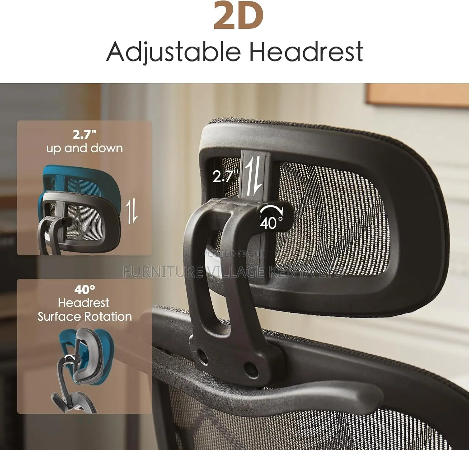 Office Chairs - High-back Executive Orthopedic Seat