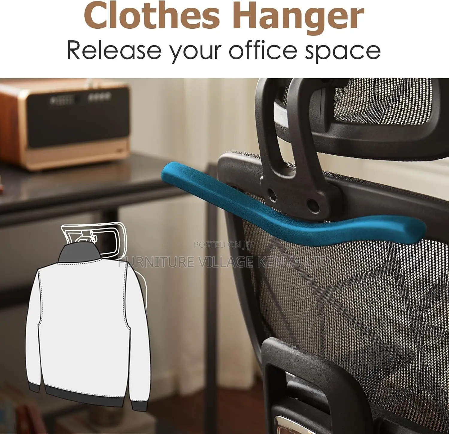 Office Chairs - High-back Executive Orthopedic Seat