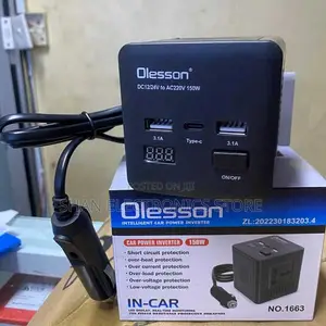 Led Digital Display 2usb Universal Car Power Inverter 150w Dc 12v