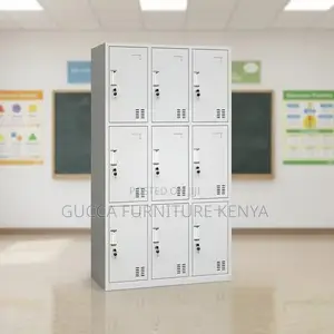 9-door Metallic Storage Office Locker Cabinet