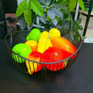 *Fruit Basket* -Color Black -Material: Metallic