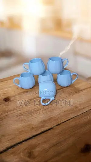 12 PCS Fluted, Pumpkin-Like Design Mugs With a Speckled Finish.