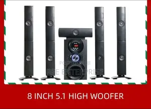 5.1 8in Woofer Pro+ 60w+10w*5 Woofer Speaker System
