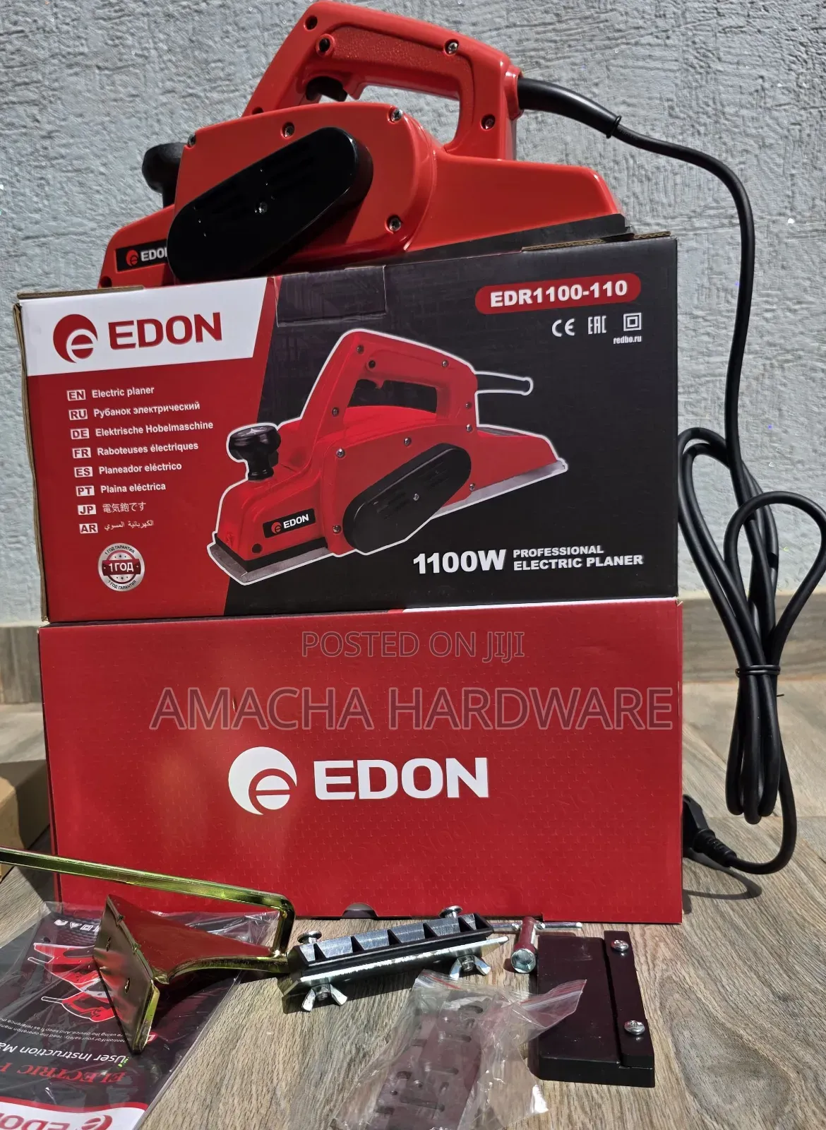 1100watts Edon Electric Planer That Comes With Extra Blade