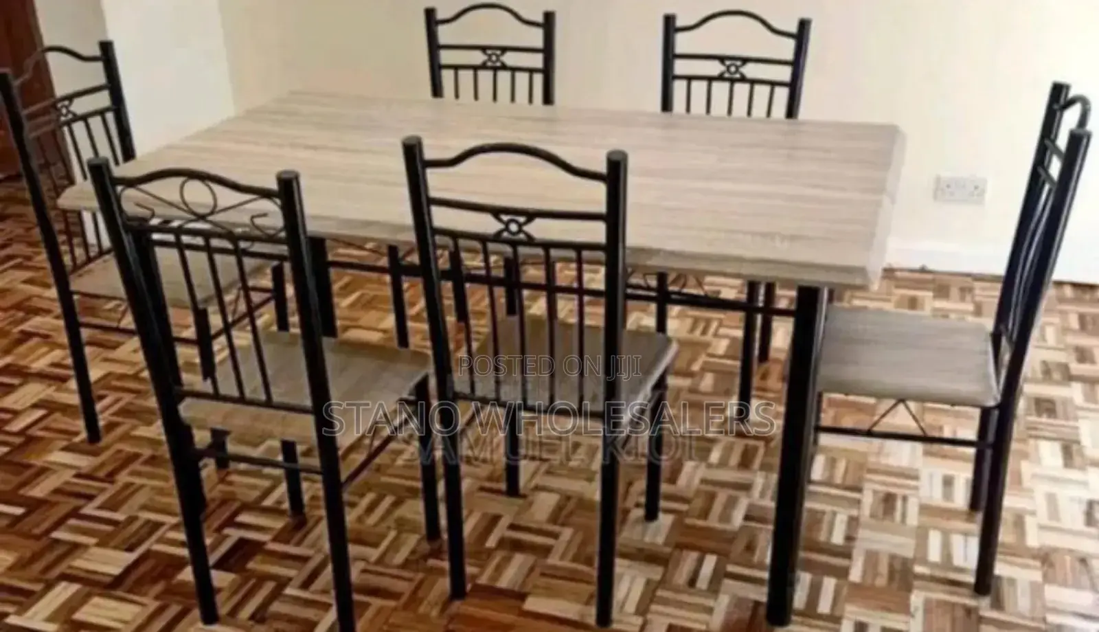 Marble Cream-6 Sitter Dinning Table.