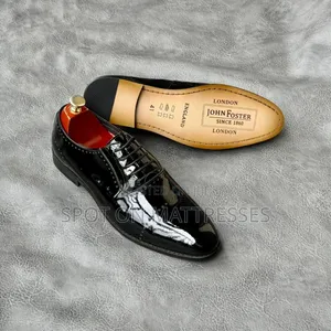 John Foster Patent Leather Shoes for Men Sizes 39-45.