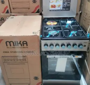 Colour Silver. Brand New Original Mika 60 By60 Standing Cooker