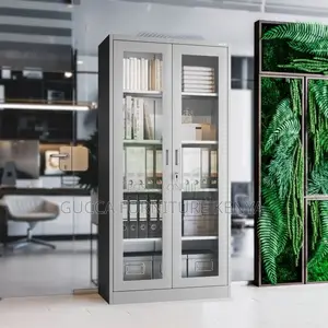 2-door Glass Front Office Filling Cabinet
