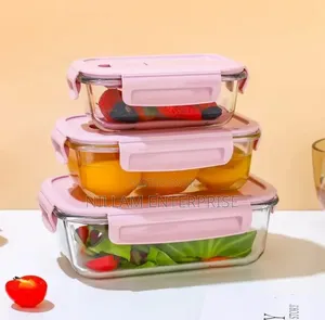 *Borosilicate Glass Food Storage Containers