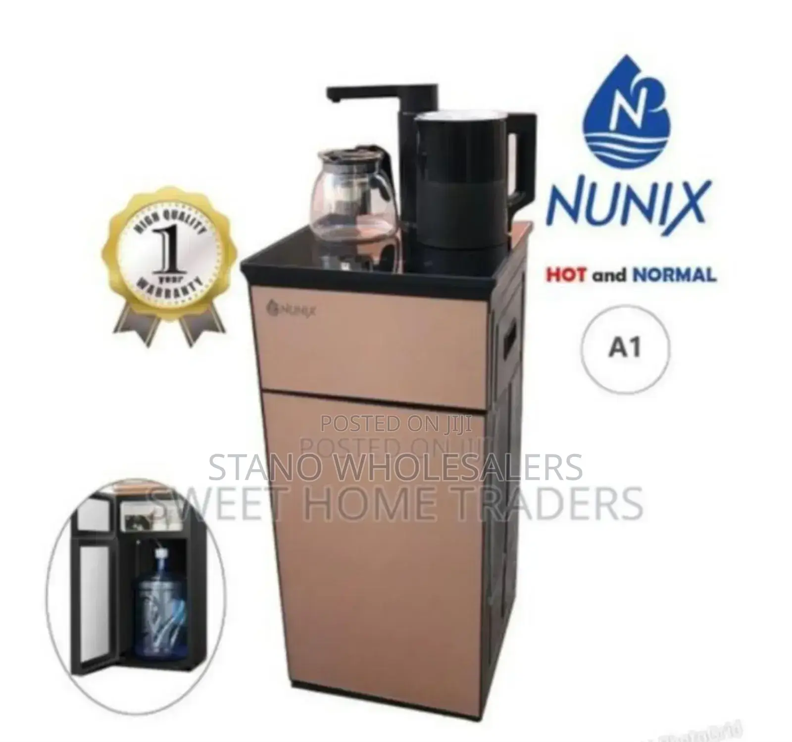 Electric Nunix Dispenser. Bottom Load. Hot and Normal. Coffee Maker
