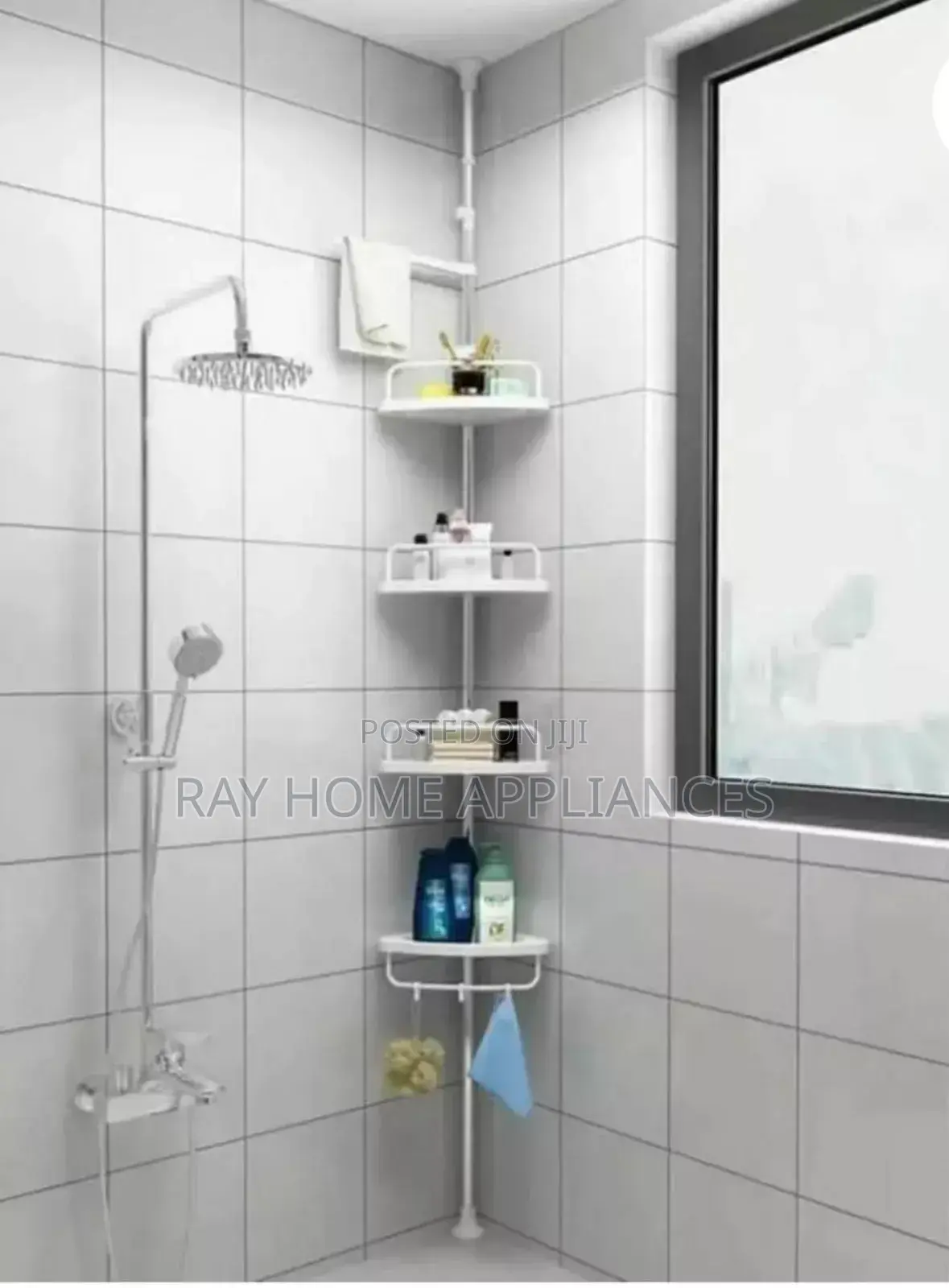 Telescopic Multi-Corner Shelf 4-Tier