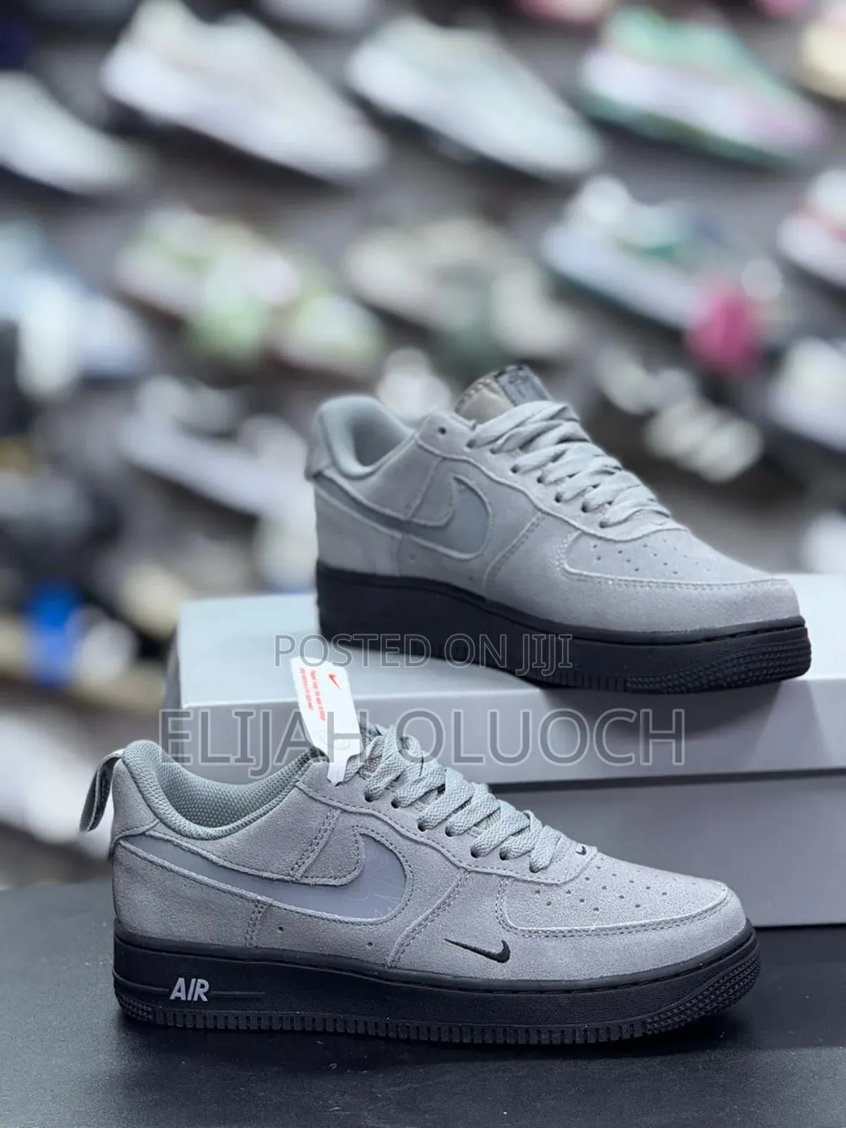 Nike Air Force 'Reflective Swoosh' Cool Grey