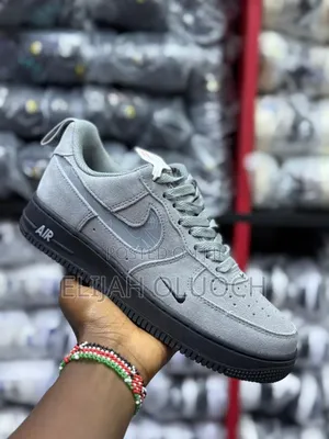 Nike Air Force 'Reflective Swoosh' Cool Grey