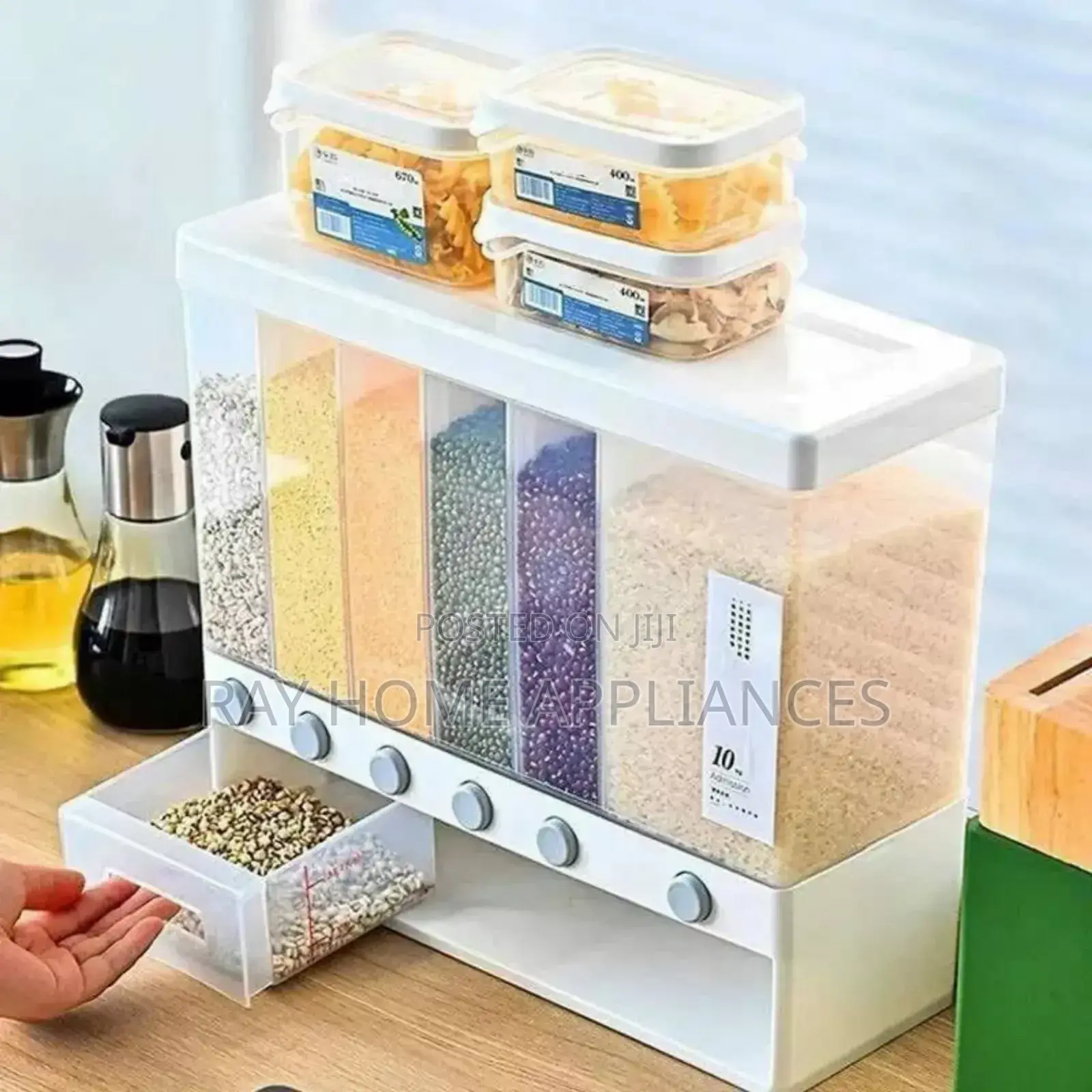6 Compartment Cereals Dispenser Capacity 10litres