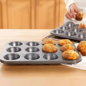 12 Holes Cupcake Baking Tins