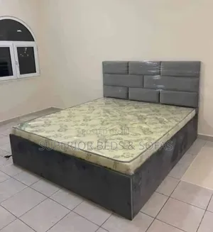 Grey Block Headboard Bed Size 5 by 6
