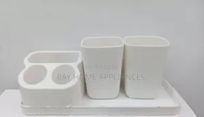 Wall Mounted Luxurious Toothbrush/Toothbrush Holder With Two Cups