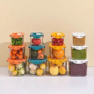 3pcs Heavy Acrylic Fridge Storage Containers 4000ml,2100ml 1300ml
