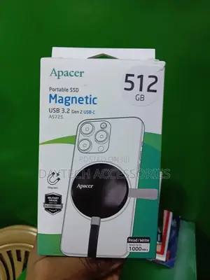Apacer 512gb Portable SSD As725 Magnetic Usb 3.2 Gen2 Usb-C