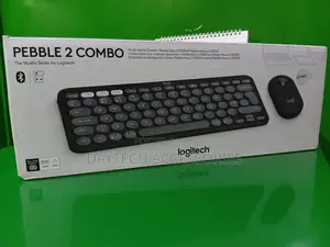 Ogitech Pebble 2 Wireless Keyboard and Mouse Combo (Tonal Graphite)