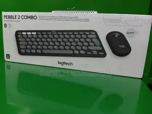 Logitech Pebble 2 Combo Compact Wireless Keyboard Mouse - Black