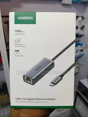 Ugreen Type C 3.1 Gen1 to Gigabit Ethernet Adapter - Gray