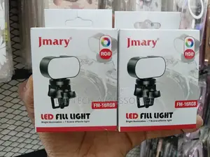 Jmary Fm-16rgb Mini Portable Rechargeable RGB Led Fill Light.