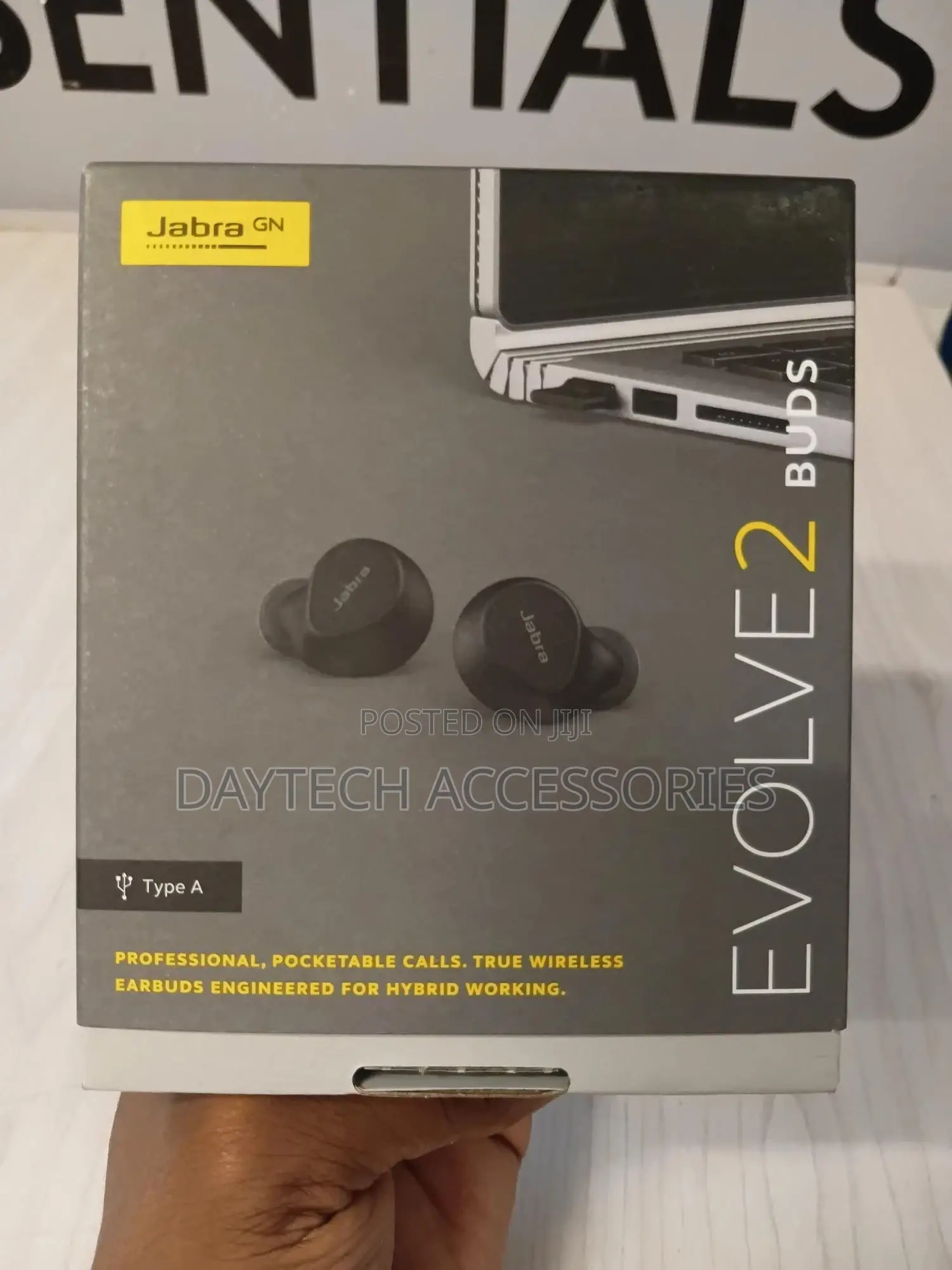 Jabra Evolve2 Buds Usb-a Ms True Wireless Earbuds - Black