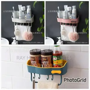 Wall Mounted Rack Removable Towel Rack Removable Hooks