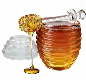 Acrylic Honey Dispenser Comes With a Dipper Transparent