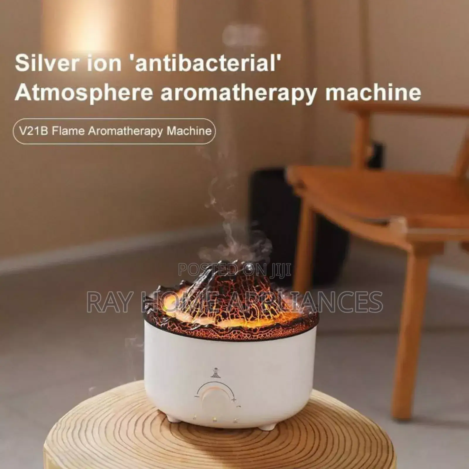 Volcano Aromatherapy Diffuser/Humidifier 560ml Two-Speed Timing 3h/6h.
