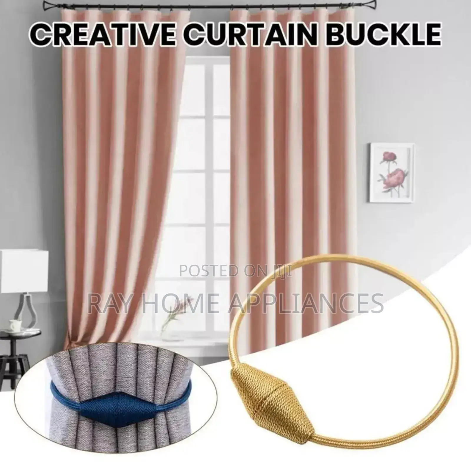 Magnetic Curtain Tiebacks (2pcs)
Handmade