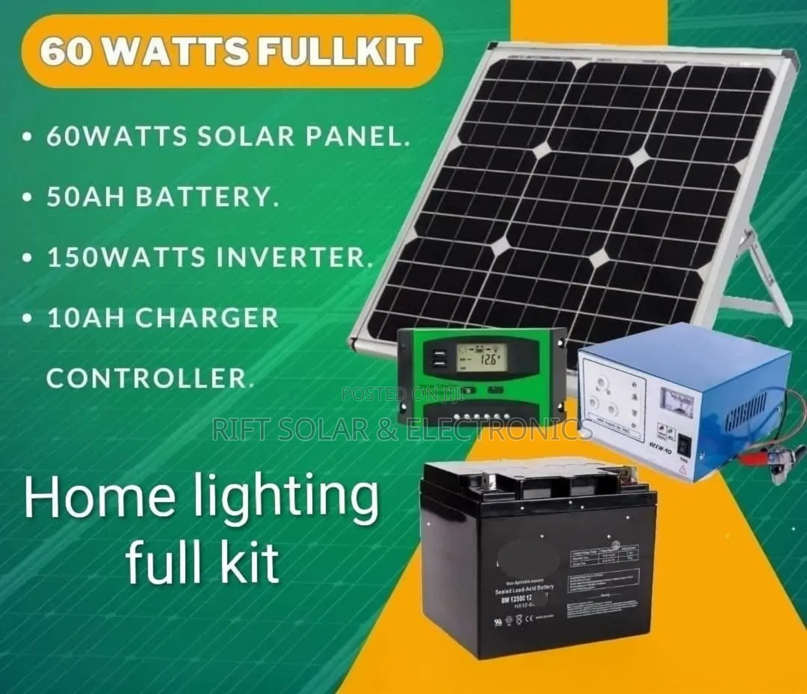 Lighting and Phone Charging Full Solar Package